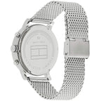 Tommy Hilfiger Evan 1710396 Silver Mesh Gunmetal Gray Dial Men's Watch