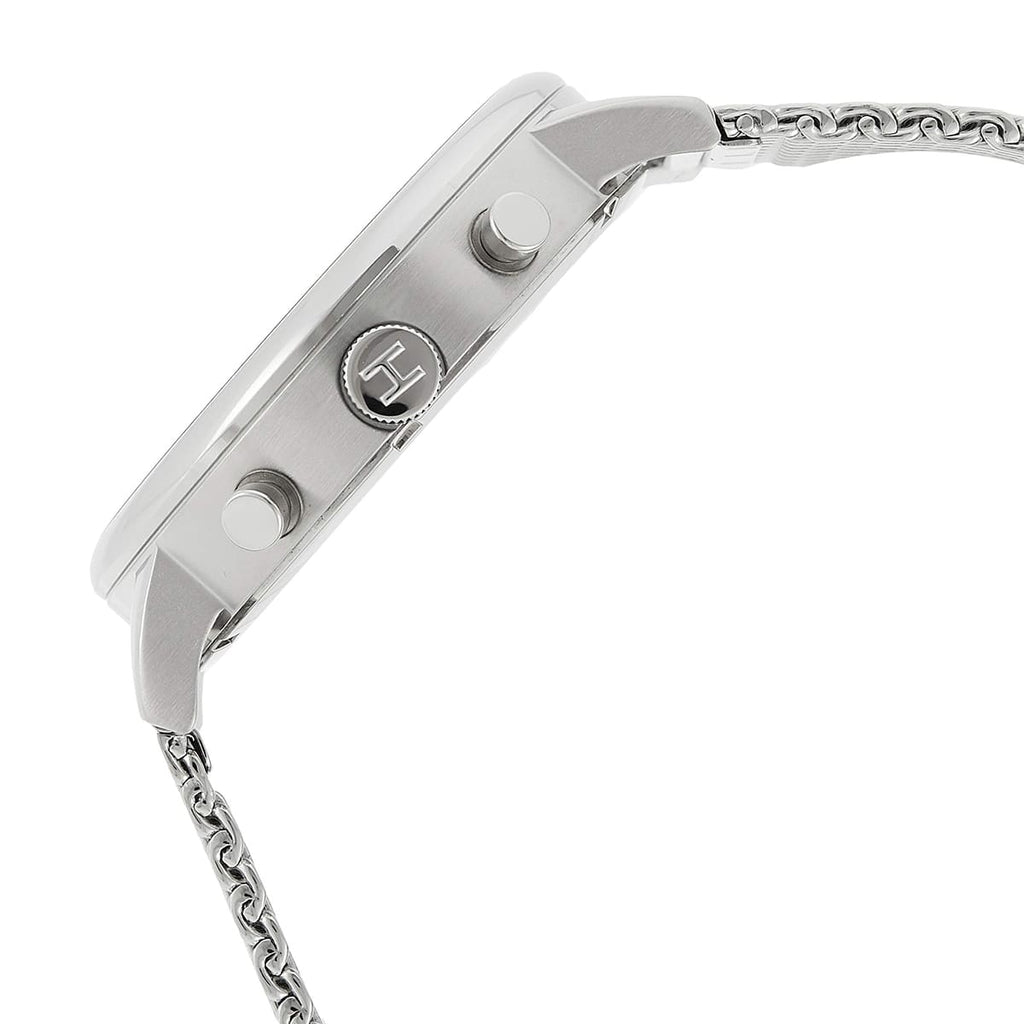 Tommy Hilfiger Evan 1710396 Silver Mesh Gunmetal Gray Dial Men's Watch