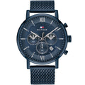 Tommy Hilfiger Evan 1710397 Full Navy Blue Mesh Chronograph Men's Watch