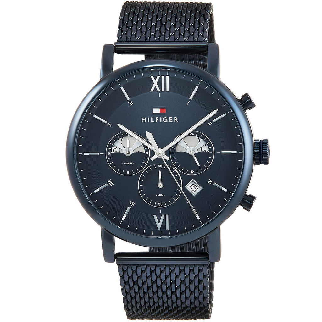 Tommy Hilfiger Evan 1710397 Full Navy Blue Mesh Chronograph Men's Watch