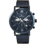Tommy Hilfiger Evan 1710397 Full Navy Blue Mesh Chronograph Men's Watch