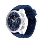 Tommy Hilfiger Kyle 1710489 Multi-Function Blue Dial Men's Blue Rubber Watch