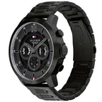 Tommy Hilfiger Kyle 1710494 Multi-Function Black Dial Men's Black Steel Watch