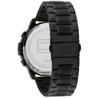 Tommy Hilfiger Kyle 1710494 Multi-Function Black Dial Men's Black Steel Watch