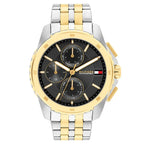 Tommy Hilfiger Walker 1710621 Multi-Function Black Dial Men's Two-Tone Watch