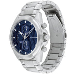 Tommy Hilfiger Jax 1710656 Silver Navy Blue Dial Metal Men's Watch