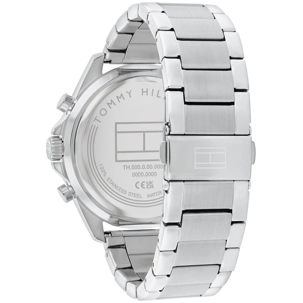 Tommy Hilfiger Jax 1710656 Silver Navy Blue Dial Metal Men's Watch
