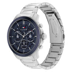 Tommy Hilfiger Henry 1710684 Silver Blue Skeleton Dial Metal Men's Watch