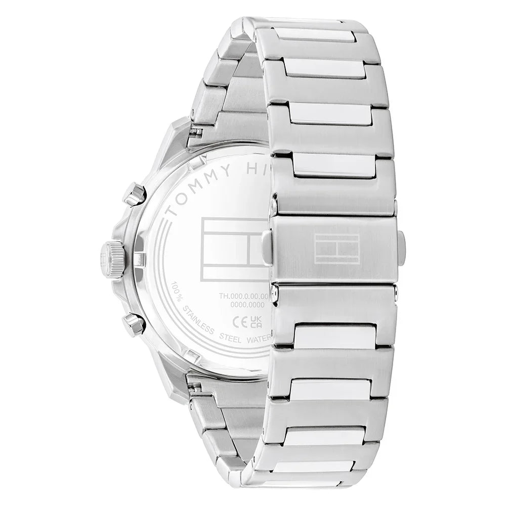 Tommy Hilfiger Henry 1710684 Silver Blue Skeleton Dial Metal Men's Watch