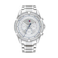 Tommy Hilfiger Kenzie 1782557 Multi-Function Silver Dial Stainless Steel Women's Watch