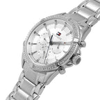 Tommy Hilfiger Kenzie 1782557 Multi-Function Silver Dial Stainless Steel Women's Watch