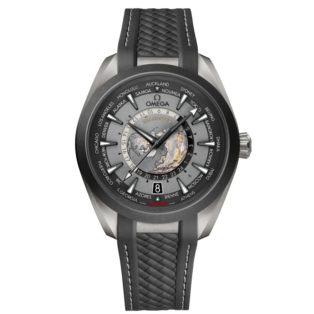 Omega Seamaster Aqua Terra 150M Co-Axial Master Chronometer Gmt Worldtimer 43mm Black