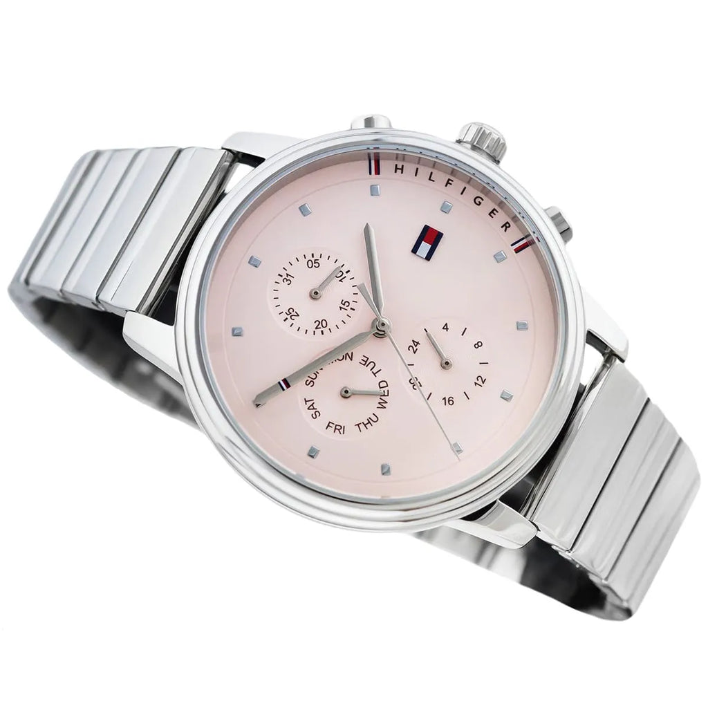 Tommy Hilfiger Blake 1781904 Multi-Function Pink Dial Silver Stainless Steel Women's Watch