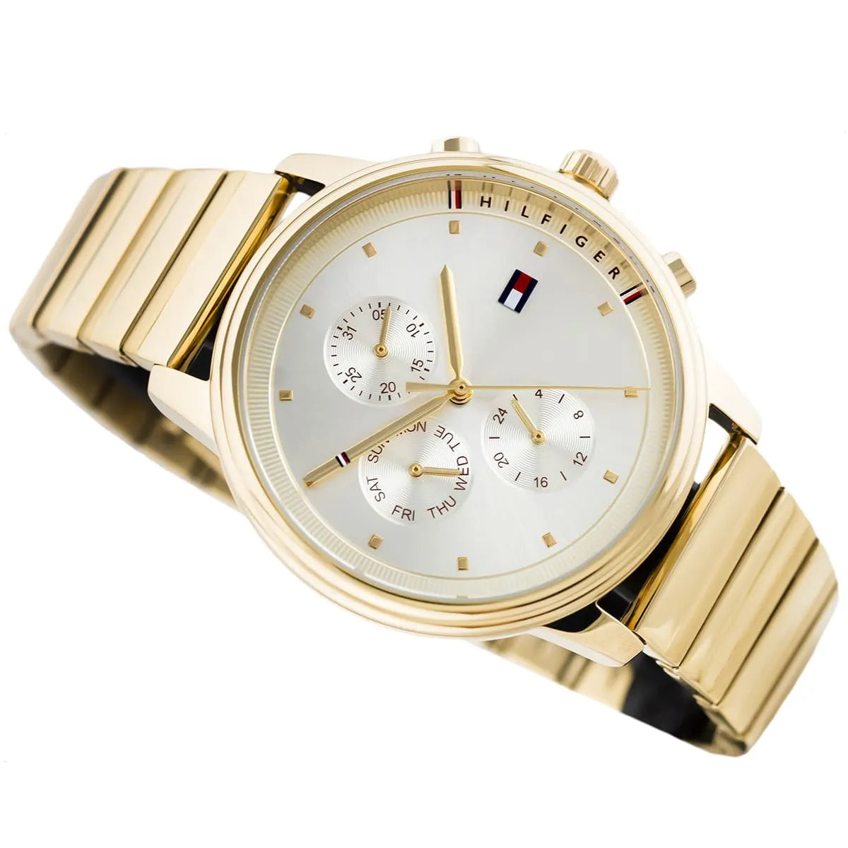 Tommy Hilfiger Blake 1781905 Multi-Function Gold Dial Gold-Tone Women's Watch