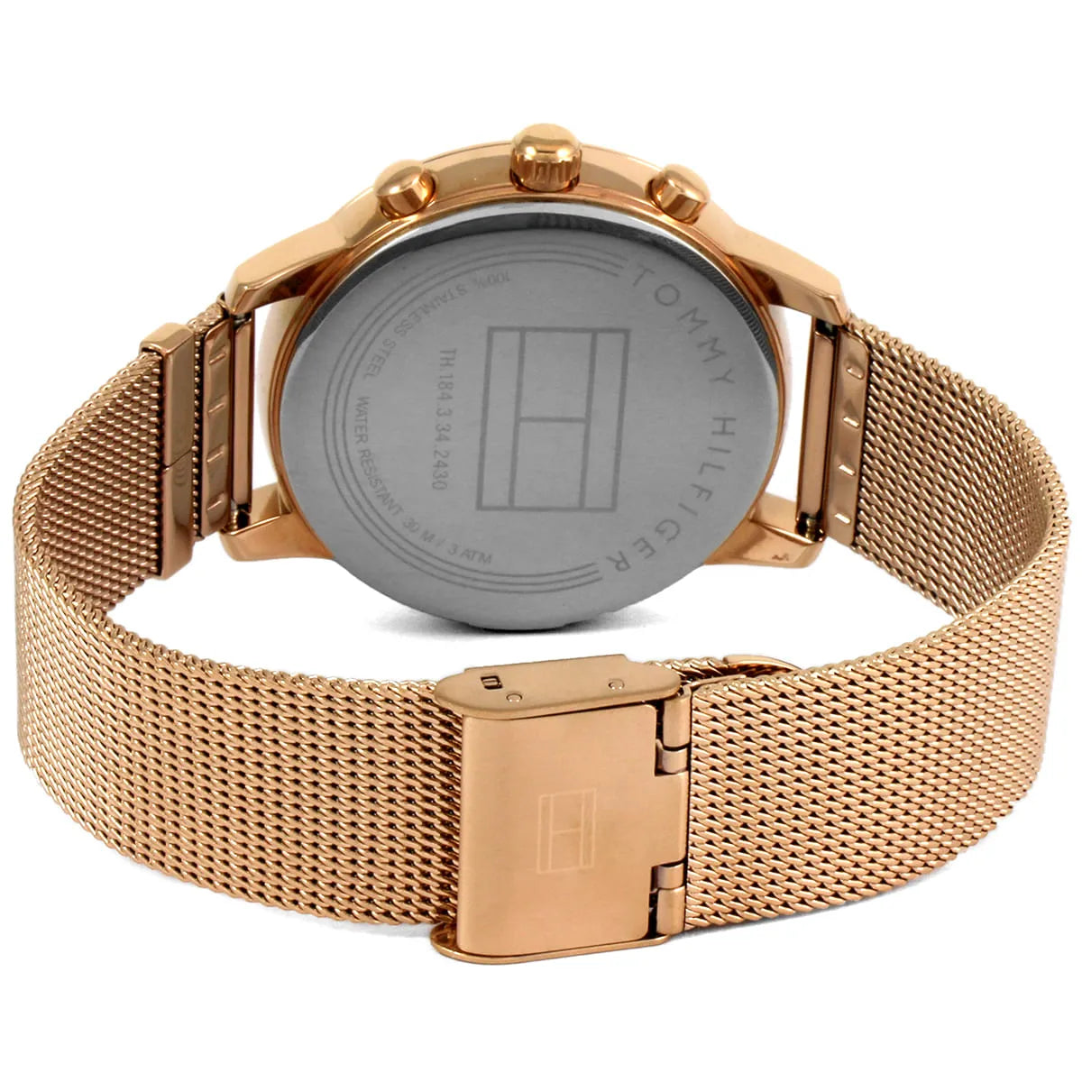Tommy Hilfiger 1781907 Rose Gold-Tone Mesh Strap Women's Watch