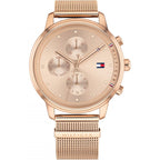 Tommy Hilfiger 1781907 Rose Gold-Tone Mesh Strap Women's Watch