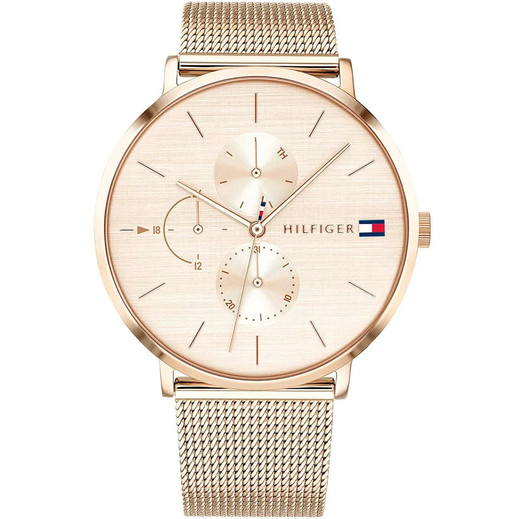 Tommy Hilfiger Jenna 1781944 Full Rose Gold-Tone Mesh Women's Watch