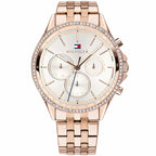 Tommy Hilfiger Ari 1781978 Rose Gold-Tone Crystal Bezel Women's Watch