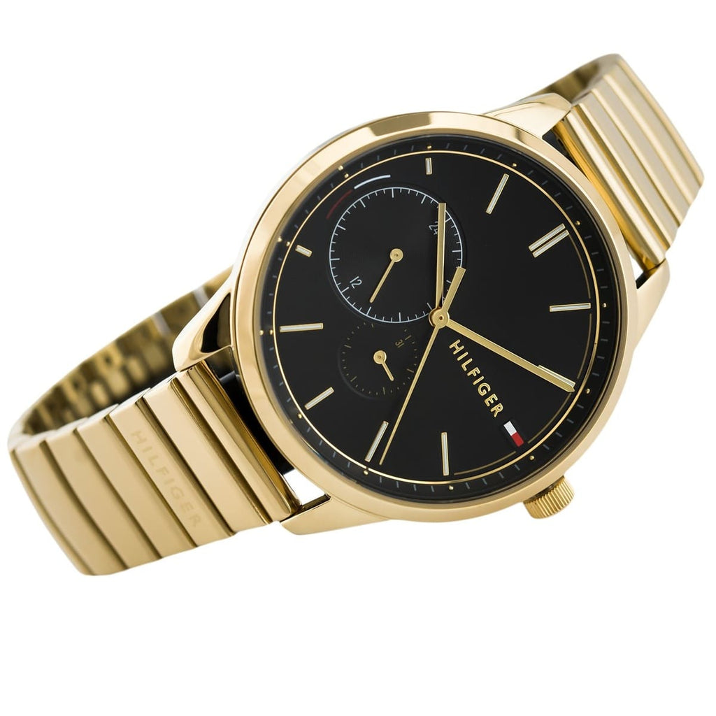 Tommy Hilfiger Brooke 1782019 Multi-Function Black Dial Gold-Tone Women's Watch