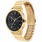 Tommy Hilfiger Brooke 1782019 Multi-Function Black Dial Gold-Tone Women's Watch