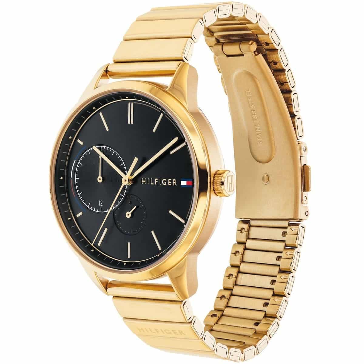 Tommy Hilfiger Brooke 1782019 Multi-Function Black Dial Gold-Tone Women's Watch