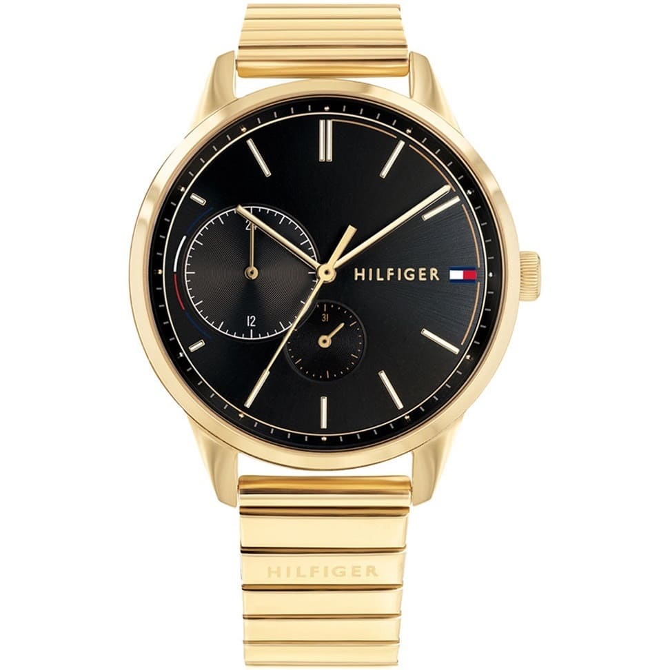 Tommy Hilfiger Brooke 1782019 Multi-Function Black Dial Gold-Tone Women's Watch