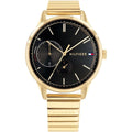 Tommy Hilfiger Brooke 1782019 Multi-Function Black Dial Gold-Tone Women's Watch