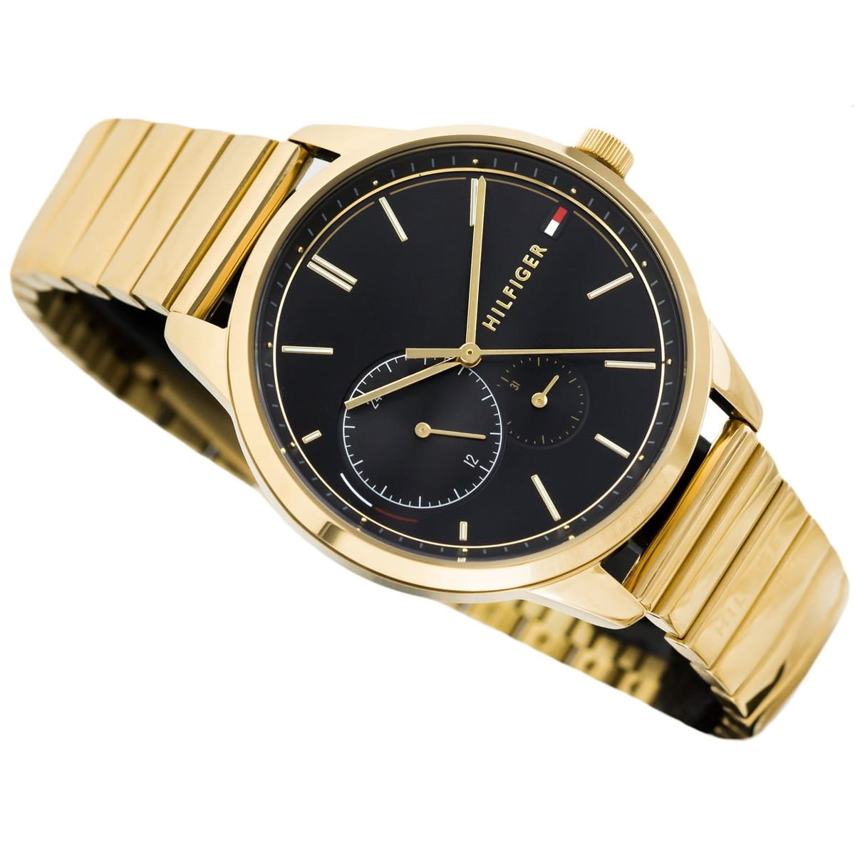 Tommy Hilfiger Brooke 1782019 Multi-Function Black Dial Gold-Tone Women's Watch