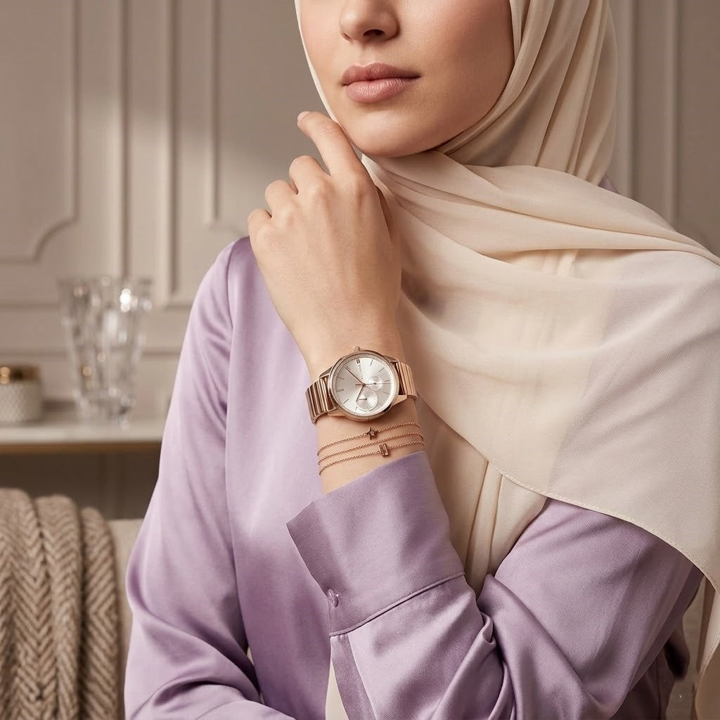 Tommy Hilfiger Brooke 1782021 Multi-Function Silver Dial Rose Gold-Tone Women's Watch
