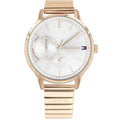Tommy Hilfiger Brooke 1782021 Multi-Function Silver Dial Rose Gold-Tone Women's Watch