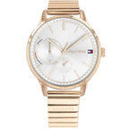 Tommy Hilfiger Brooke 1782021 Multi-Function Silver Dial Rose Gold-Tone Women's Watch