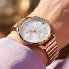 Tommy Hilfiger Brooke 1782021 Multi-Function Silver Dial Rose Gold-Tone Women's Watch