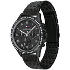 Tommy Hilfiger Ari 1782144 Multi-Function Black Dial All-Black Stainless Steel Women's Watch