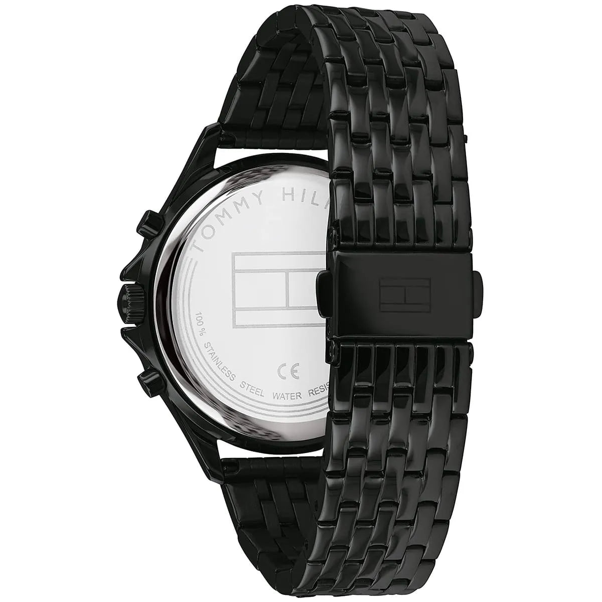 Tommy Hilfiger Ari 1782144 Multi-Function Black Dial All-Black Stainless Steel Women's Watch