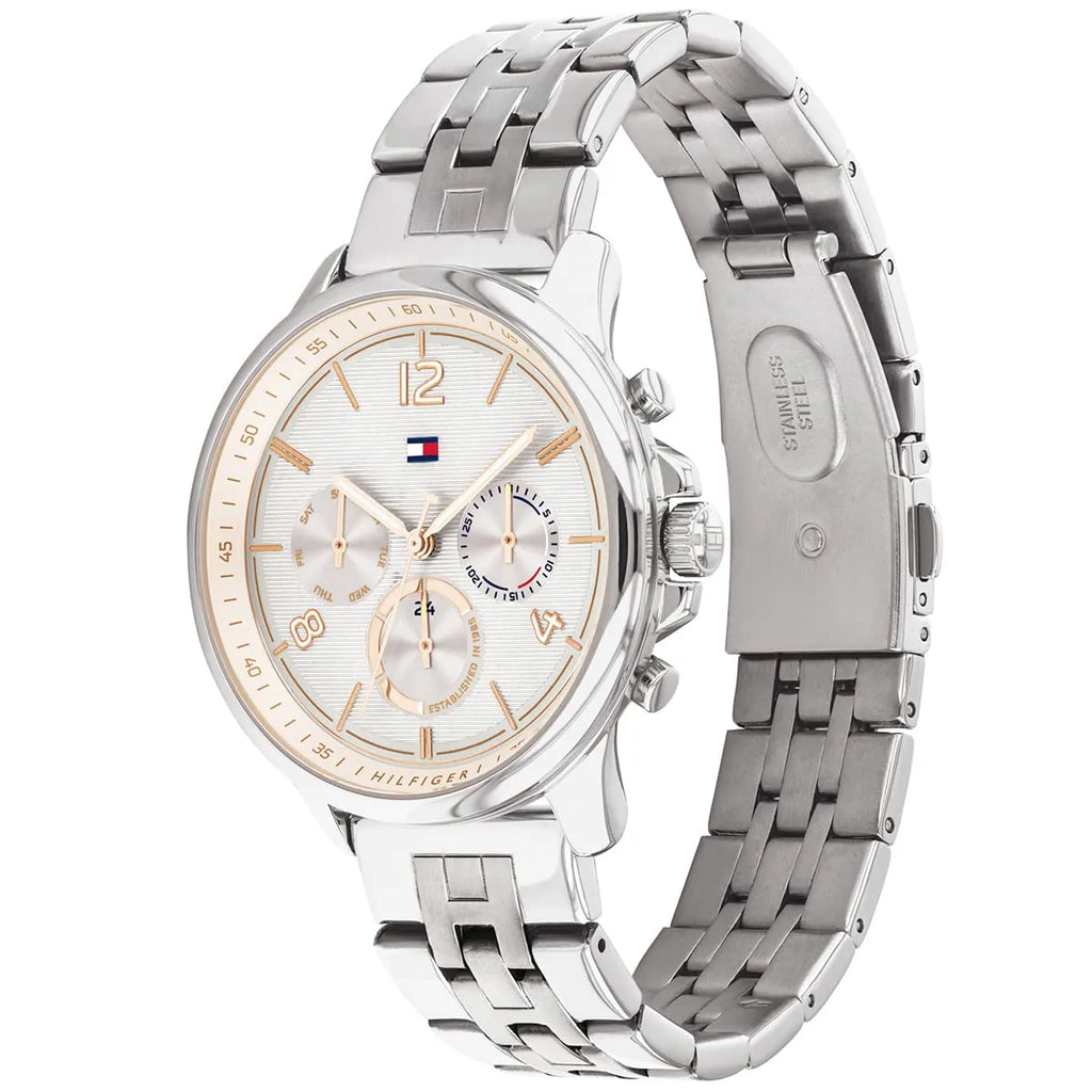 Tommy Hilfiger Harper 1782222 Multi-Function White Dial Silver Stainless Steel Women's Watch