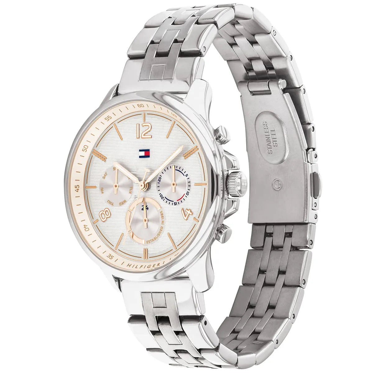 Tommy Hilfiger Harper 1782222 Multi-Function White Dial Silver Stainless Steel Women's Watch