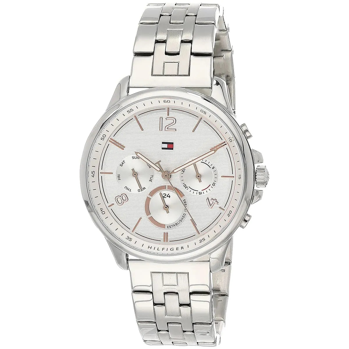 Tommy Hilfiger Harper 1782222 Multi-Function White Dial Silver Stainless Steel Women's Watch