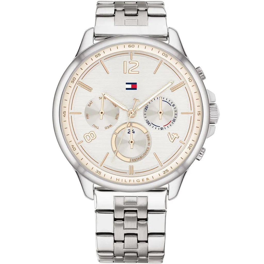 Tommy Hilfiger Harper 1782222 Multi-Function White Dial Silver Stainless Steel Women's Watch