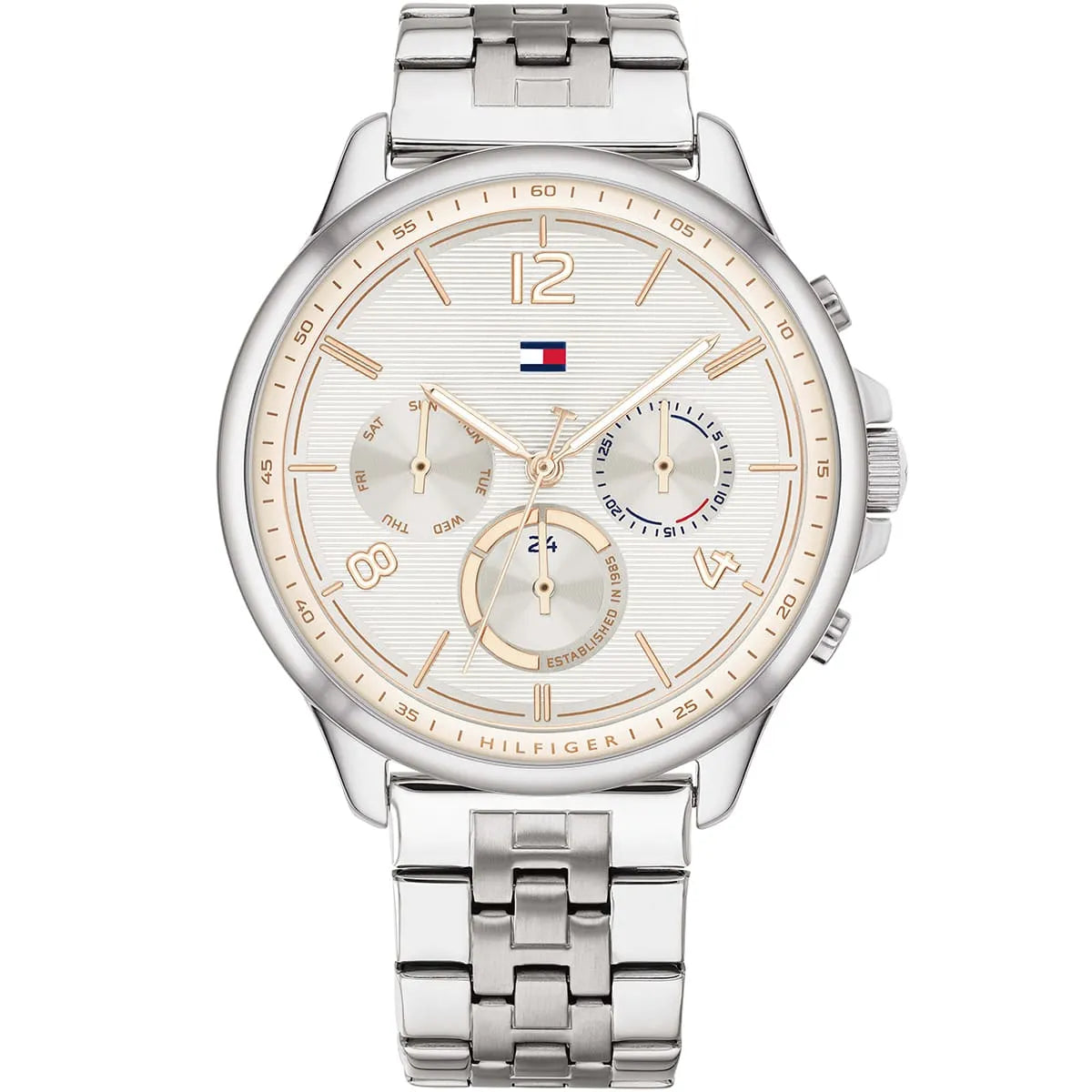 Tommy Hilfiger Harper 1782222 Multi-Function White Dial Silver Stainless Steel Women's Watch