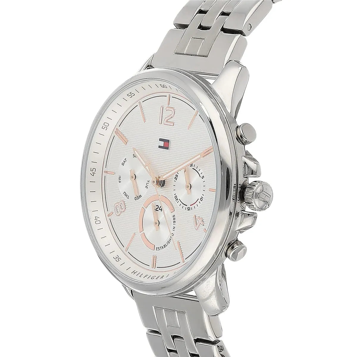 Tommy Hilfiger Harper 1782222 Multi-Function White Dial Silver Stainless Steel Women's Watch