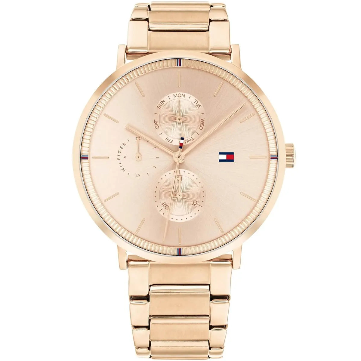 Tommy Hilfiger Jenna 1782296 Multi-Function Rose Gold-Tone Stainless Steel Women's Watch