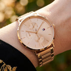 Tommy Hilfiger Jenna 1782296 Multi-Function Rose Gold-Tone Stainless Steel Women's Watch