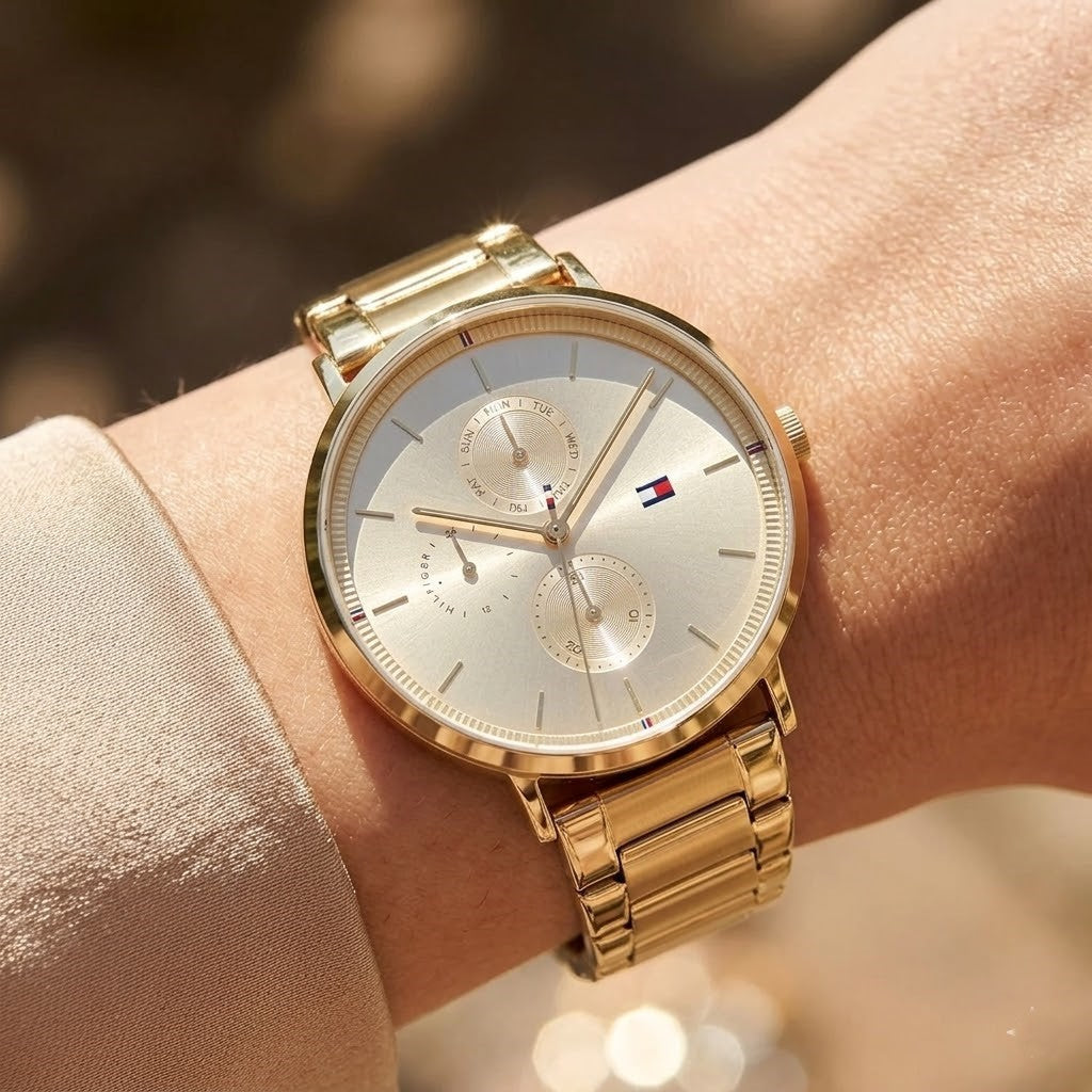 Tommy Hilfiger Jenna 1782297 Multi-Function Gold-Tone Stainless Steel Women's Watch