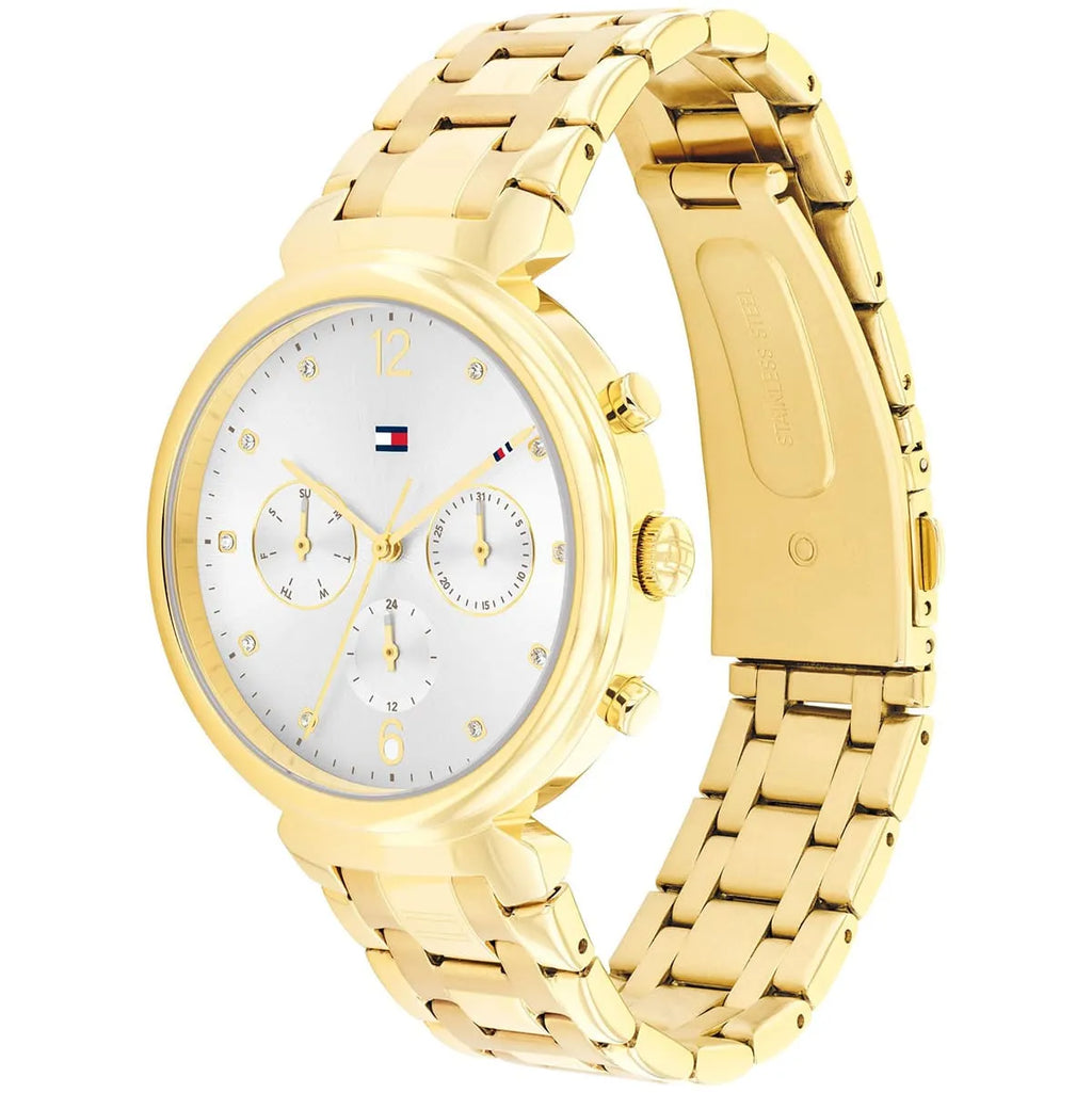 Tommy Hilfiger Ivy 1782344 Gold-Tone Silver Dial Women's Watch
