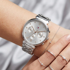 Tommy Hilfiger Ivy 1782346 Silver-Tone Gray Dial Women's Watch