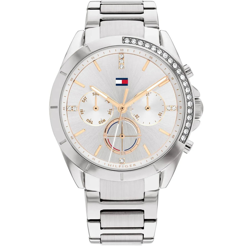 Tommy Hilfiger Kennedy 1782384 Silver Stainless Steel Crystal Women's Watch