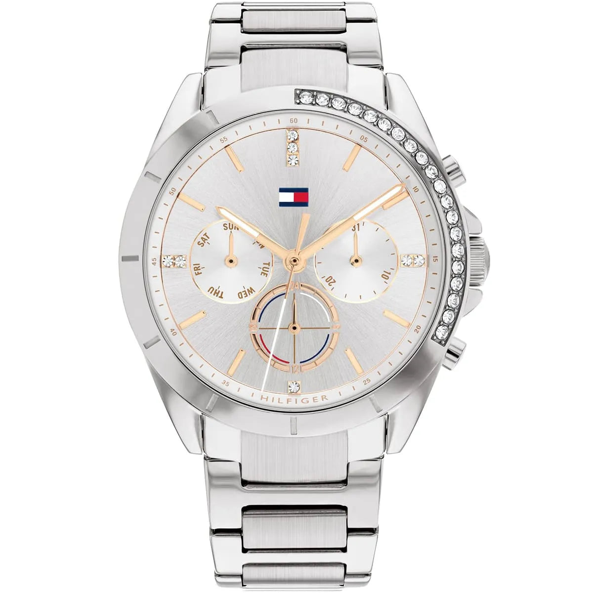 Tommy Hilfiger Kennedy 1782384 Silver Stainless Steel Crystal Women's Watch