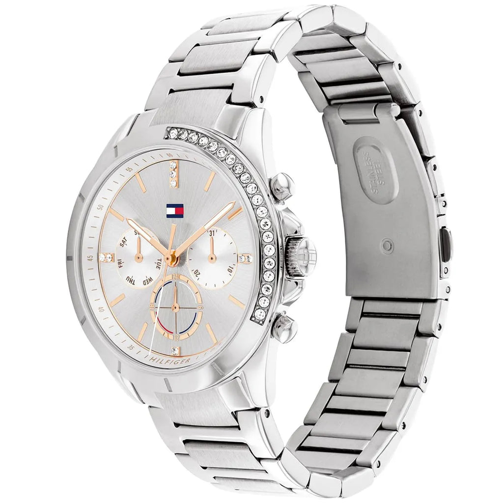 Tommy Hilfiger Kennedy 1782384 Silver Stainless Steel Crystal Women's Watch