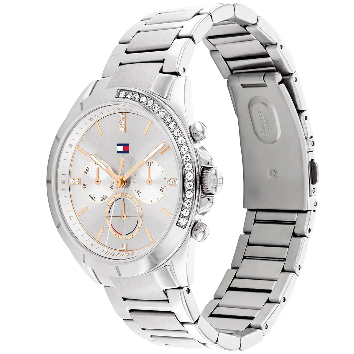 Tommy Hilfiger Kennedy 1782384 Silver Stainless Steel Crystal Women's Watch