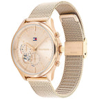 Tommy Hilfiger Quinn 1782486 Rose Gold-Tone Mesh Strap Women's Watch